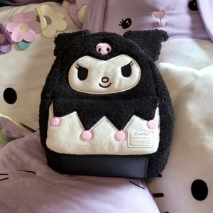 Loungefly Sanrio Kuromi Plush Mini Backpack